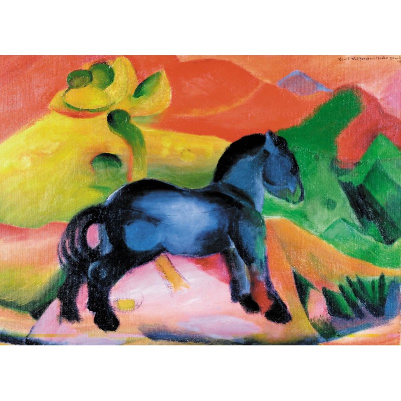 Puzzle 12 pièces - Cheval Bleu, Franz Marc