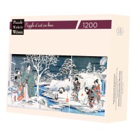 Puzzle 1200 pièces - Jardin Enneige, Kunisada