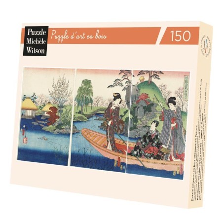 Puzzle 150 pièces - La Barque, Kunisada