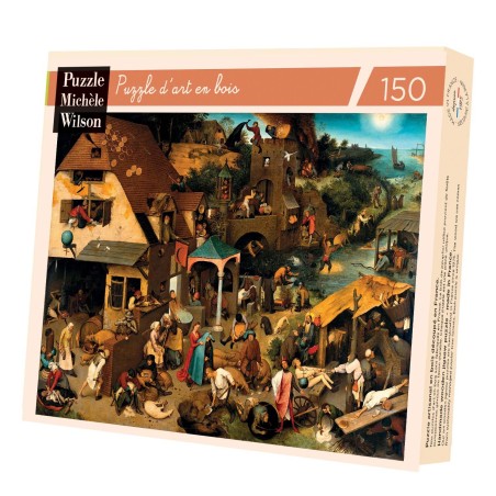 Puzzle 150 pièces - Proverbes Flamands, Bruegel