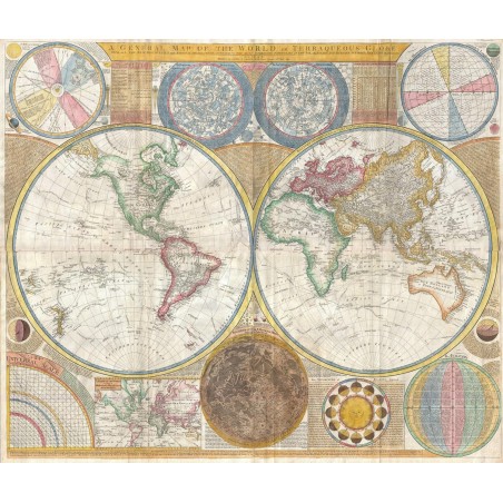 Puzzle 1500 pièces - Carte De La Terre Et Du Ciel, Samuel Dunn