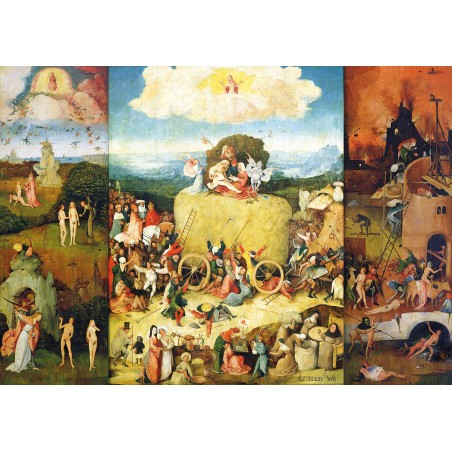 Puzzle 1500 pièces - La Charrette De Foin, Hieronymus Bosch