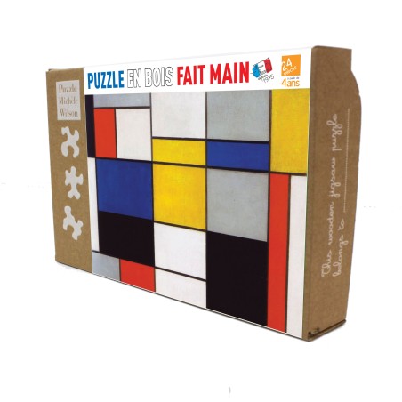 Puzzle 24 pièces - Composition 123, Mondrian