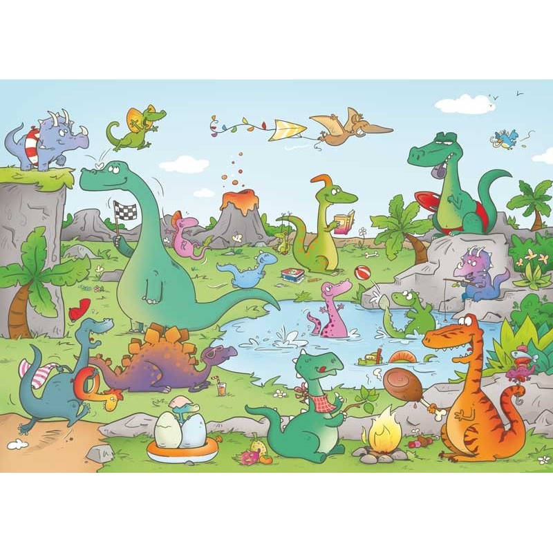 Puzzle 24 pièces - Les Dinosaures, Cacouault