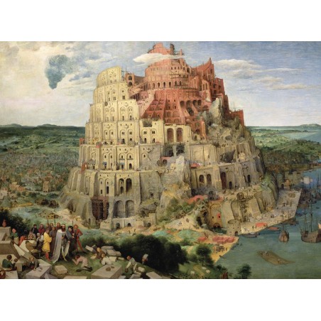 Puzzle 250 pièces - La Tour De Babel, Bruegel