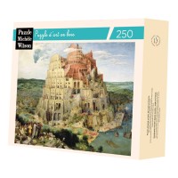 Puzzle 250 pièces - La Tour De Babel, Bruegel