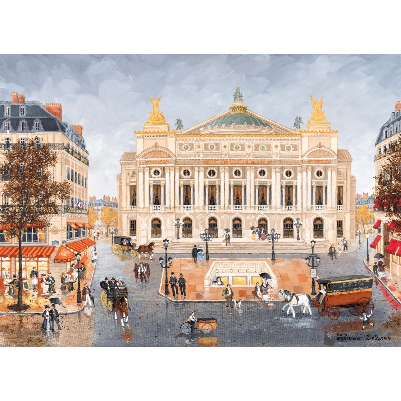 Puzzle 250 pièces - Place De L'Opera, Fabienne Delacroix