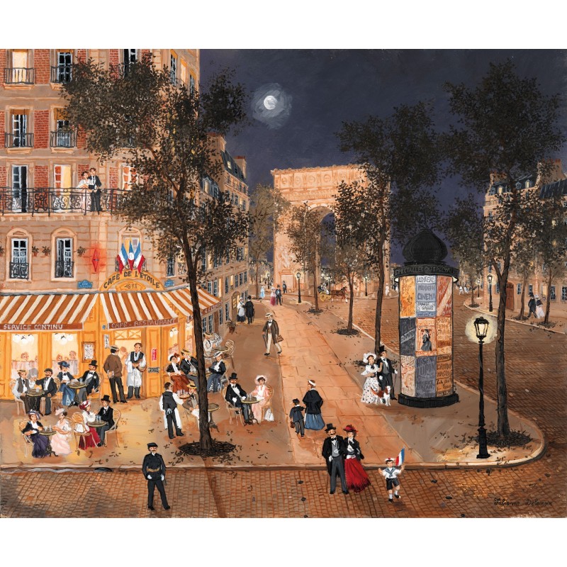 Puzzle 250 pièces - Proche De La Place De LEtoile, Fabienne Delacroix