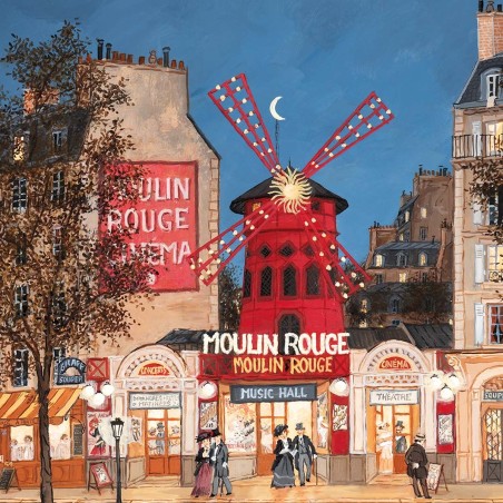 Puzzle 30 pièces - Moulin Rouge, Fabienne Delacroix