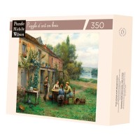 Puzzle 350 pièces - Café Dans Le Jardin, Knight