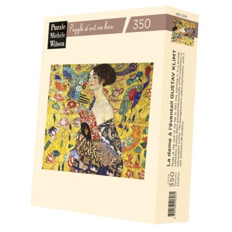 Puzzle 350 pièces - La Dame A L'Eventail, Klimt