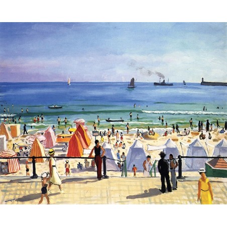 Puzzle 350 pièces - La Plage Des Sables D'Olonne, Albert Marquet