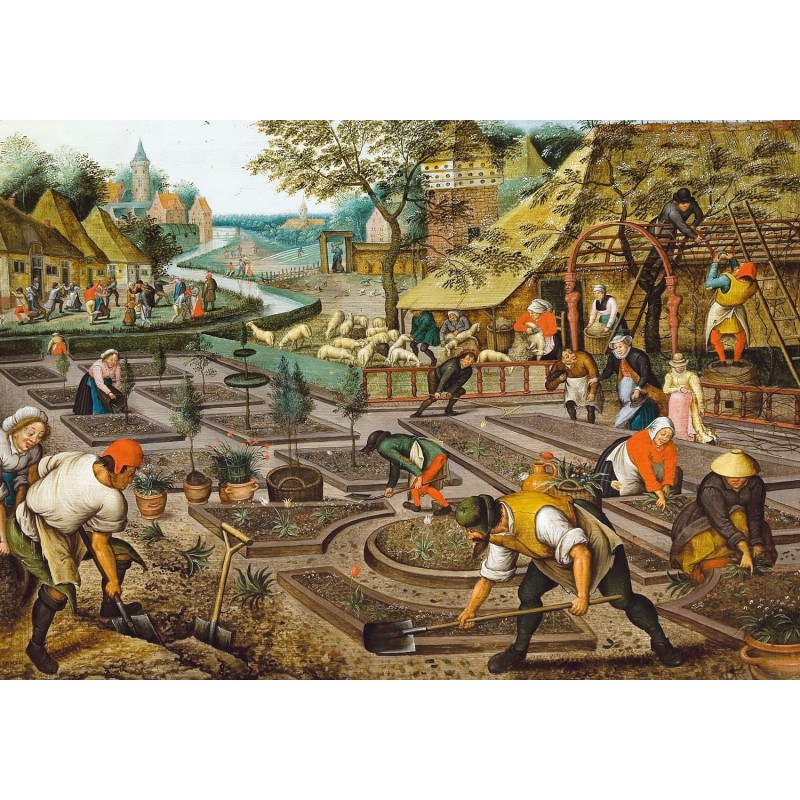 Puzzle 350 pièces - Le Printemps, Bruegel