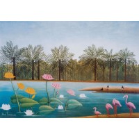 Puzzle 350 pièces - Les Flamants Roses Hc, Rousseau