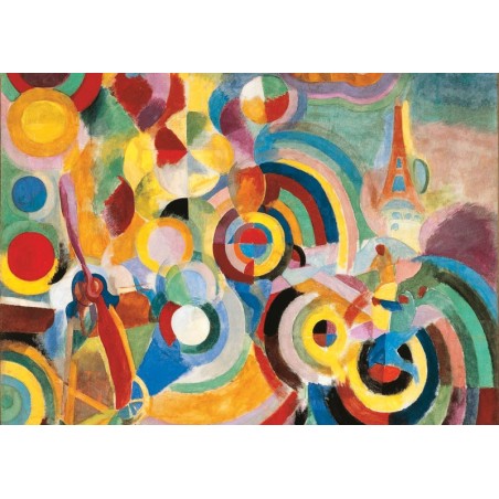 Puzzle 50 pièces - Hommage A Blériot, Delaunay