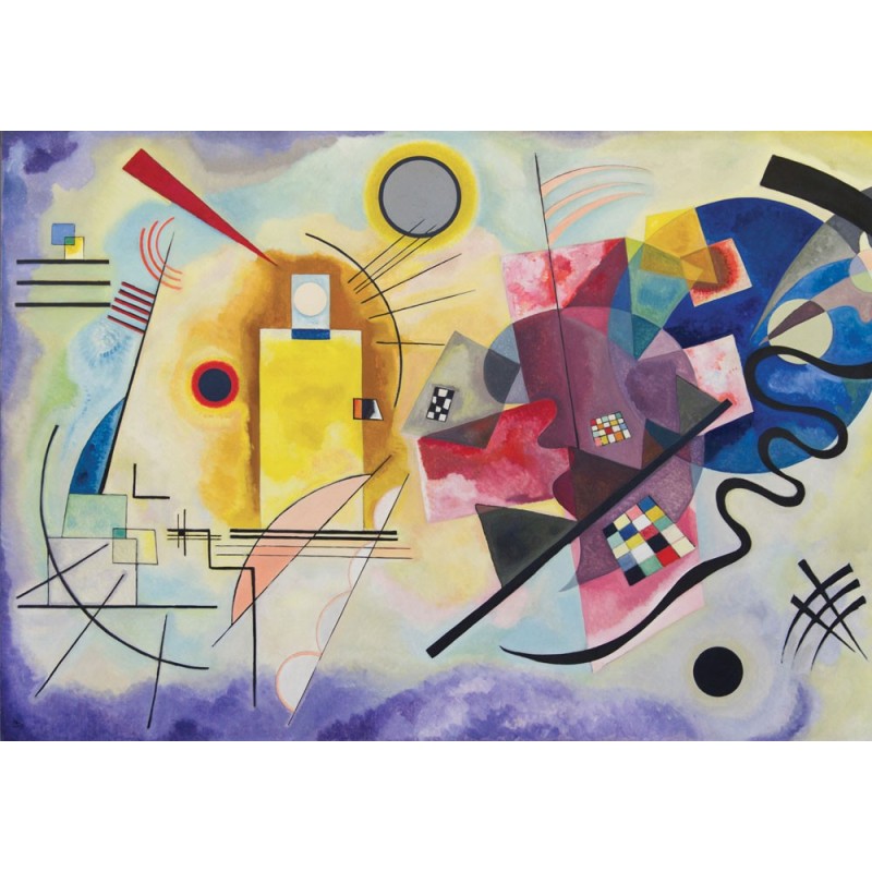 Puzzle 50 pièces - Jaune Rouge Bleu, Kandinsky