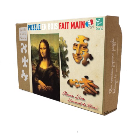 Puzzle 50 pièces - La Joconde, De Vinci