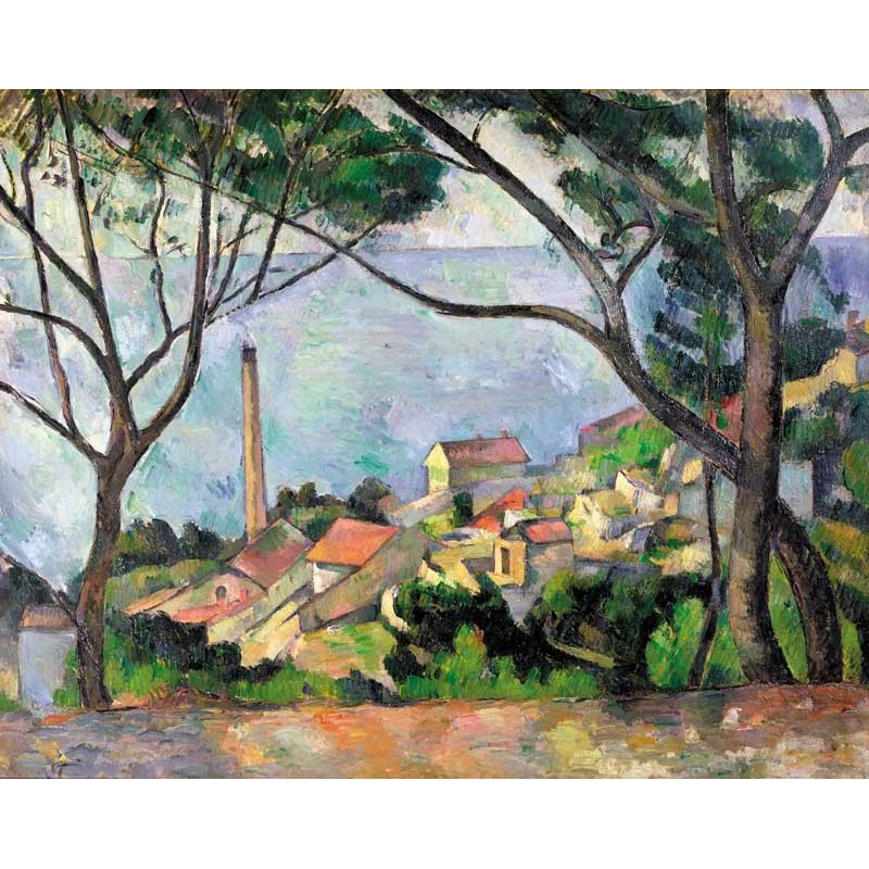 Puzzle 50 pièces - Vue Sur L'Estaque, Cezanne