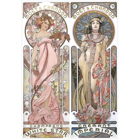 Puzzle 500 pièces - Champagne, Mucha