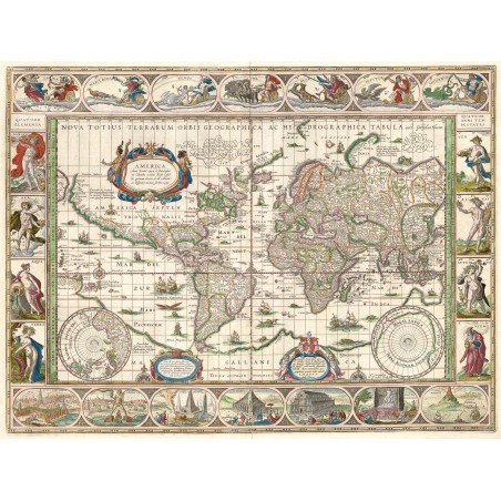 Puzzle 5000 pièces - Grande Carte Du Monde, Blaeu