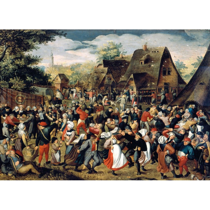 Puzzle 650 pièces - Fête Champêtre, Bruegel