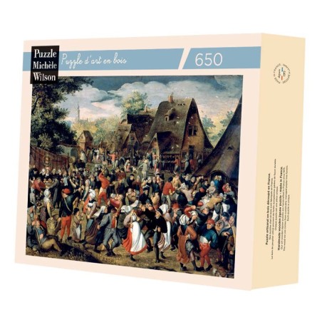 Puzzle 650 pièces - Fête Champêtre, Bruegel