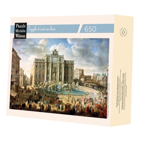 Puzzle 650 pièces - Fontaine De Trevi Hc, Panini