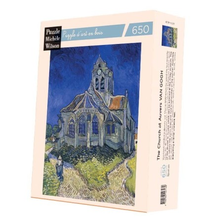 Puzzle 650 pièces - L'Eglise D'Auvers, Van Gogh