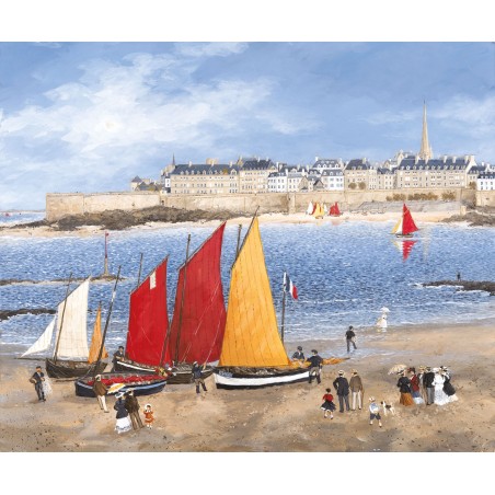 Puzzle 650 pièces - Les Remparts De Saint-Malo, Fabienne Delacroix