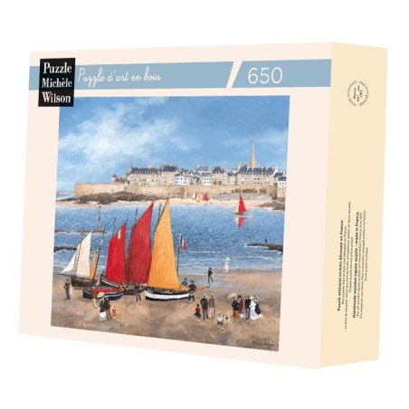 Puzzle 650 pièces - Les Remparts De Saint-Malo, Fabienne Delacroix