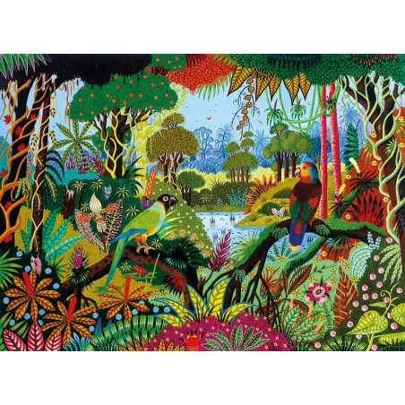 Puzzle 650 pièces - Perruche Et Amazone, Alain Thomas