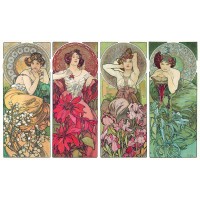 Puzzle 750 pièces - Les Pierres Précieuses, Mucha