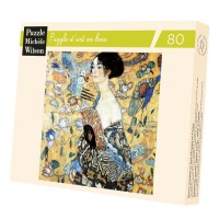 Puzzle 80 pièces - La Dame A L'Eventail Hc, Klimt