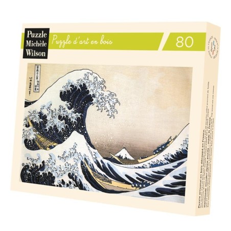 Puzzle 80 pièces - La Vague, Hokusai