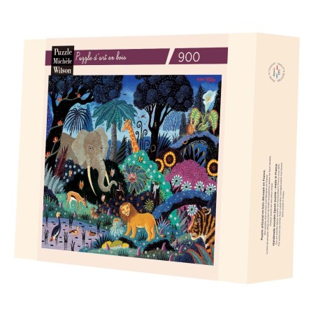 Puzzle 900 pièces - Nuit Dans La Jungle, Alain Thomas