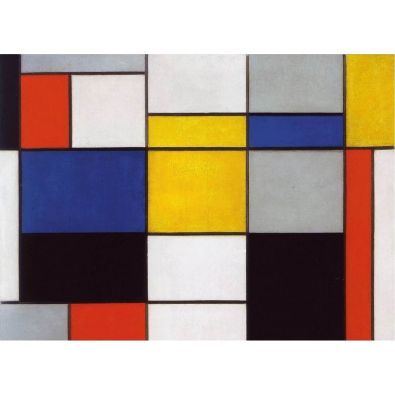 Puzzle 24 pièces - Composition 123, Mondrian