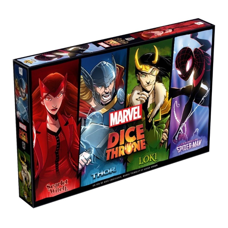 Dice Throne Marvel : Thor, Loki, Spiderman, Scarlet Witch