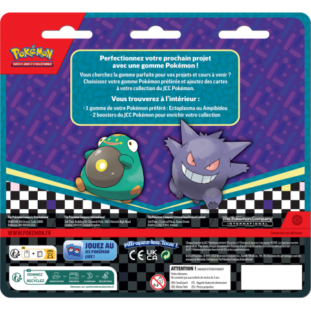 Pokémon DuoPack : Blister Gomme Rentree des Classes