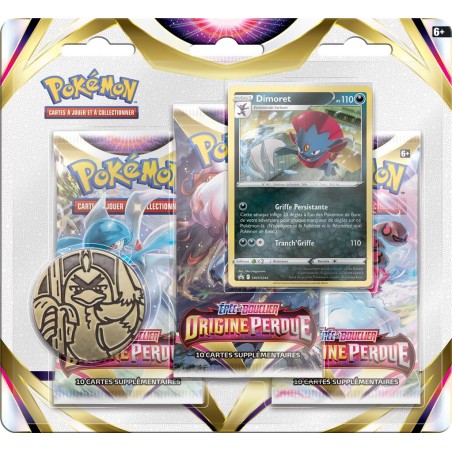 Pokémon: Pack 3 Boosters - Epée Et Bouclier Origine Perdue