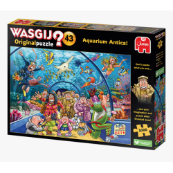 Puzzle 1000 pièces - WASGIJ 43 : Panique à l'Aquarium !