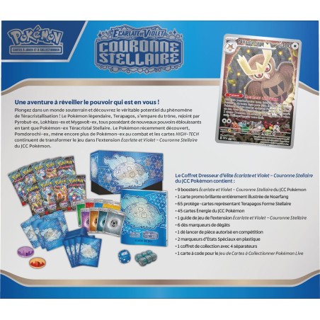 Coffret Pokemon Dresseur d'Elite EV07 : Couronne Stellaire