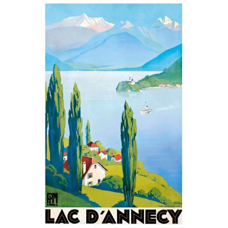 Puzzle 150 pices - Lac D'Annecy Roger Broders