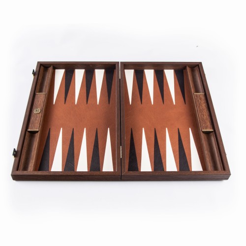 Backg Cuir Synt Caramel 30Cm Backgammon 30Cm Similicuir