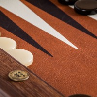 Backg Cuir Synt Caramel 30Cm Backgammon 30Cm Similicuir