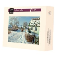 Puzzle 900 pices - Village Dans La Neige Monsted