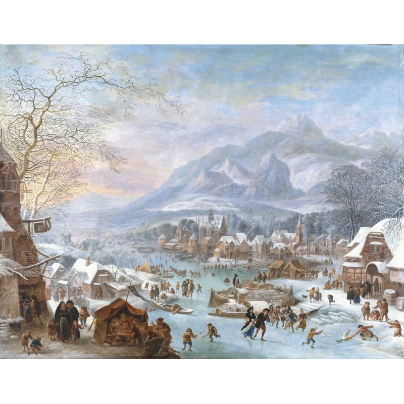 Puzzle 1200 pièces - La Riviere En Hiver Griffier