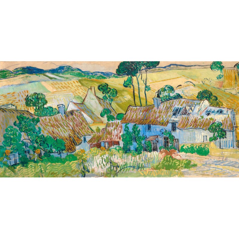 Puzzle 1000 pièces - Fermes Pres D'Auvers Vincent Van Gogh