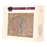 Puzzle 900 pices - Plan De Paris Truschet Et Hoyau