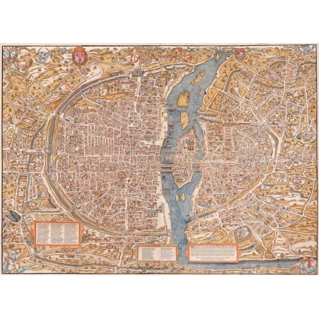 Puzzle 900 pièces - Plan De Paris Truschet Et Hoyau