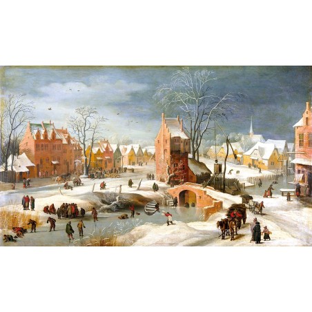 Puzzle 250 pièces - Paysage Enneige Bruegel